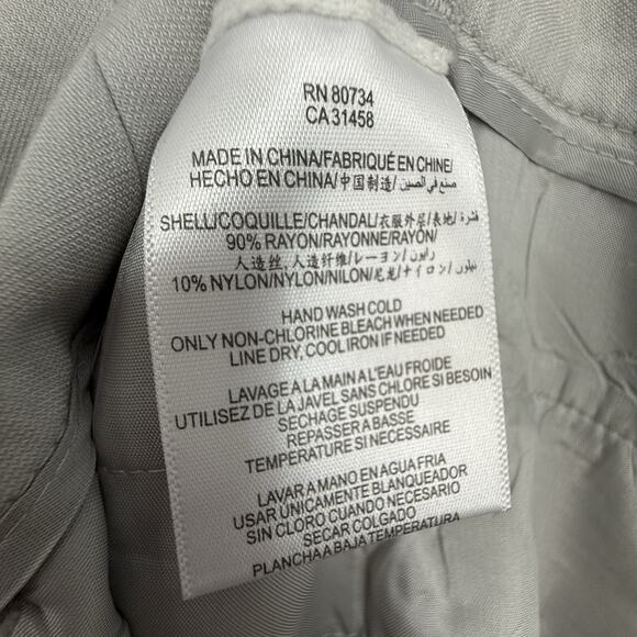 BCBGMAXAZRIA Caroline Wide Leg Pants size 8 Light Dove Gray - Picture 8 of 10